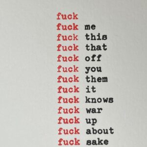 Fuck: Part 1, 2023 by Hayden Kays – Edition of 250